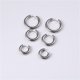 thumbnail image 3 of Pendientes de aro de acero de titanio estilo europeo y americano grandes, sencillos, circulares, lisos, grandes, de moda, 3 of 5