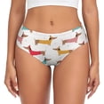 thumbnail image 1 of Balery Dachshund Dog Puppy Ropa Interior de Algodón para Mujer con Dibujo – Braguitas Cómodas y Elásticas, Estilo Clásico-Small, 1 of 6