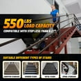 thumbnail image 6 of ZW47250 Electric Stair Climbing Hand Trucks Heavy Duty Folding Dolly Cart for Moving Powered Stair Climber Cart Hand Trolley 550lb Capacity for Furniture Family Logistics Warehouse, 6 of 7