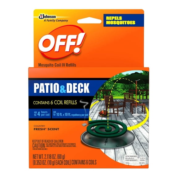 SC Johnson OFF! Country Fresh Scent Mosquito Coil Refills, 2 Pack