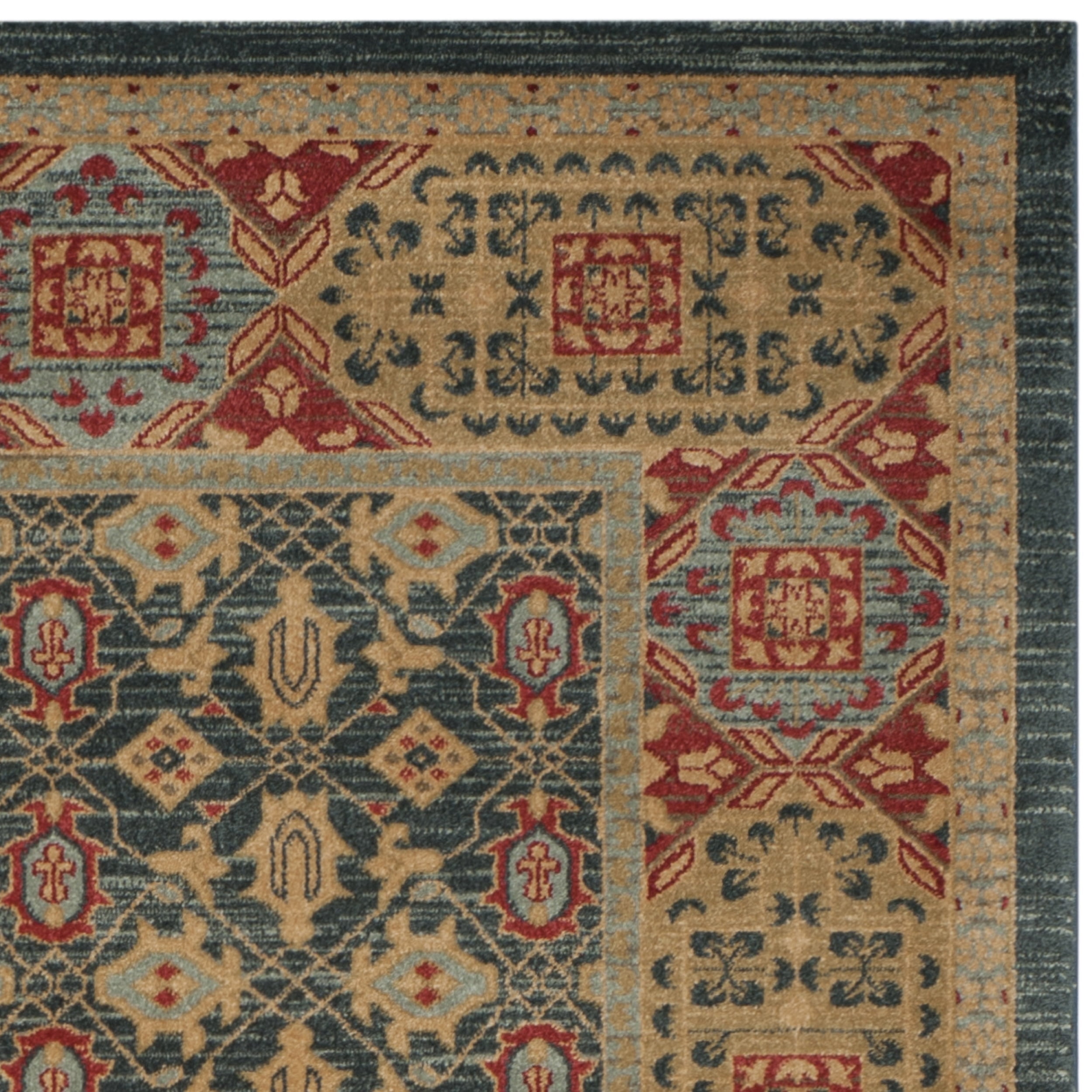 SAFAVIEH Mahal Samson Oriental Area Rug, Light Blue/Red, 9' x 12'