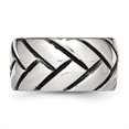 thumbnail image 3 of Auriga Fine Jewelry Stainless Steel Polished Braided Design Ring for Women Size 8, 3 of 6