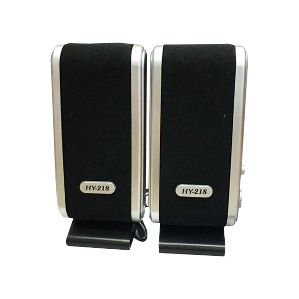 homeholiday 1 Pair Computer Speakers WWired Desktop Laptop Notebook USB