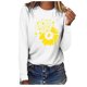 thumbnail image 1 of Blusa de manga larga con cuello redondo suelta informal estampada para mujer Fridja  hj1218, 1 of 5