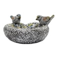 thumbnail image 4 of Resin Bird Bath for Outdoors, Ground & Tabletop Decor, Ground Feeders Bird Bath Feeding Bowl for Outdoors, Garden Deck, Balcony, Yard, Lawn (1PC), 4 of 9