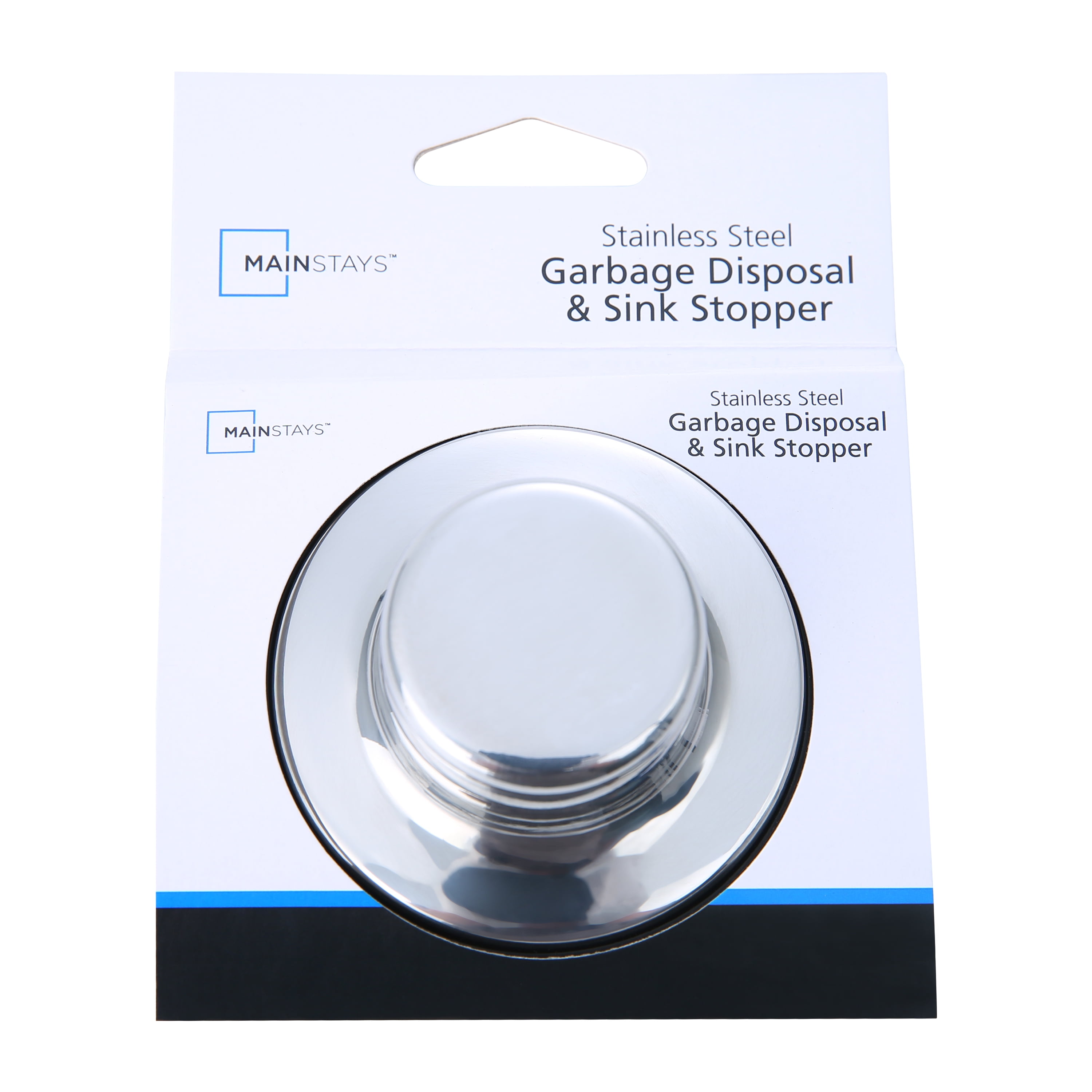 Mainstays Stainless Steel Garbage Disposal and Sink Stopper Silver