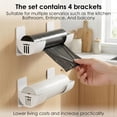 thumbnail image 6 of Atopoler 4 Pcs Wall Mounted Trash Bag Holder,No Drilling Plastic Garbage Bag Organizer Rack for Kitchen Bathroom Entryway Balcony,White Color, 6 of 10