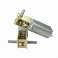thumbnail image 3 of DC3V 6V 12V 1218-050 Mini 050 Gear Motor Single/ Dual/ Long Shaft 4RPM-381RPM Slow Speed High Torque WormAll Metal gearbox Motor, 3 of 6