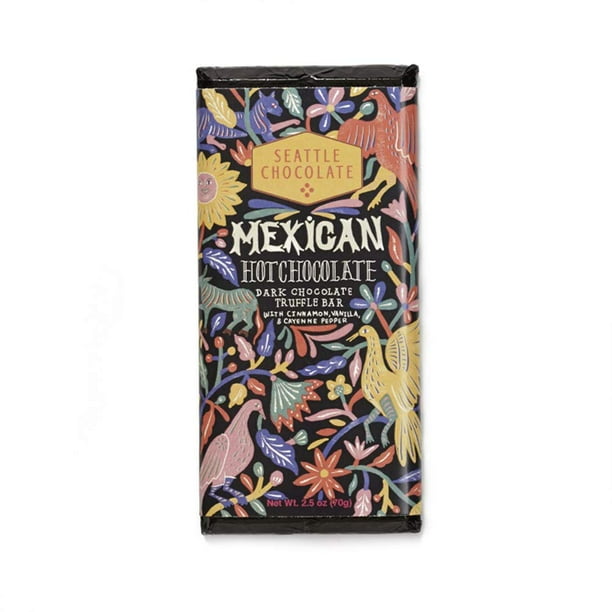 Seattle Chocolates, Bar Mexican Hot Chocolate, 2.5 Ounce