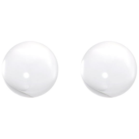 10mm(0.4-inch) Acrylic Contact Juggling Ball Ornament Clear 2pcs