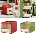 thumbnail image 2 of Stackable Snacks Storage Box Slanted Front Designs Wall Mountable PP Materials, 2 of 12