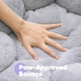 thumbnail image 5 of Happy & Polly Cat Bed, Small Dog Bed, Flower Shaped Bolster for Small Breeds, 21.7" Grey, 5 of 9