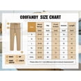 thumbnail image 5 of COOFANDY Men's Cotton Linen Pants Elastic Waist Drawstring Summer Beach Trousers Casual Yoga Pant, 5 of 6