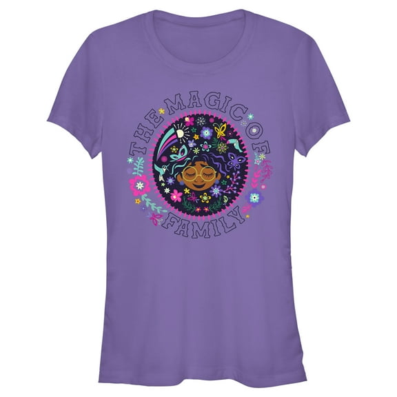Junior's Encanto Mirabel The Magic of Family Circle Graphic Tee Purple Medium