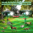 thumbnail image 4 of 4 Pack Ultrasonic Animal Repellent Outdoor Solar Animal Repeller Waterproof with Motion Detection Cat Repellent Outdoor Deer Repellent Devices Dog Deterrent Skunk Repellent for Yard Garden Farm, 4 of 6