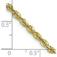 thumbnail image 4 of Solid 10k Yellow Gold 3mm Extra-Light Diamond Cut Rope Chain - 22", 4 of 8