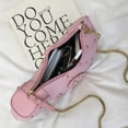 thumbnail image 5 of Bolsos de hombro, bolso cruzado de PU con forma de estegosaurio para niña Mujeres rosa, 5 of 5