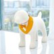 thumbnail image 3 of Zhuge Bandana para perros 1 pieza, mezcla de poliéster ligera de secado rápido, baberos tipo bufanda triangular, pañuelo ajustable para perros, regalo para mascotas, M, naranja, 3 of 3