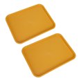 thumbnail image 2 of Food Tray, Stackable 2pcs Lunch Tray  For Restaurants Yellow, 2 of 8