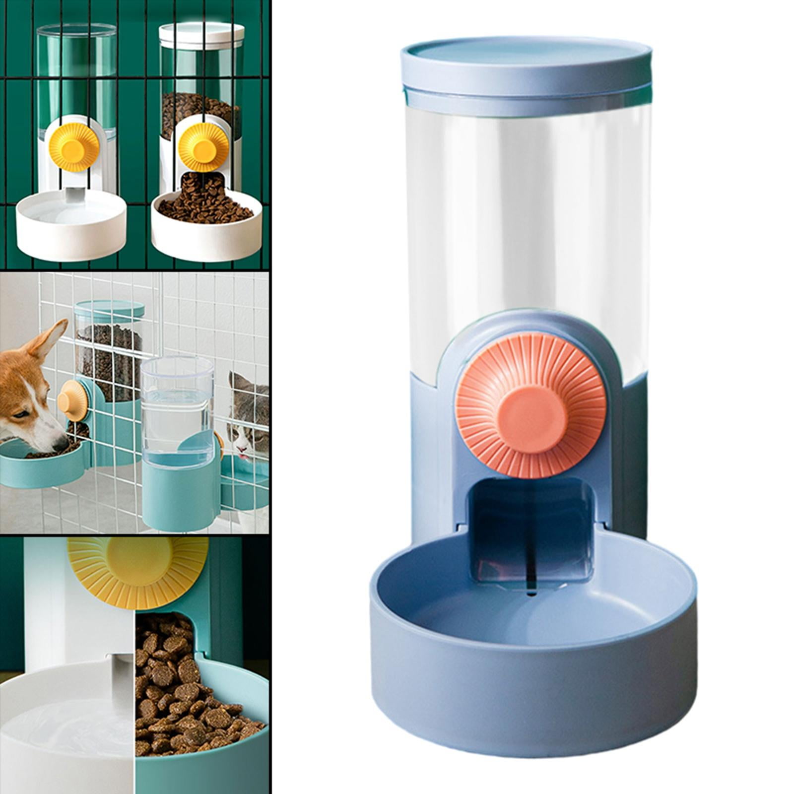 Automatic Pet Feeder Hanging Food Feeding Product Food Container Dog Bowls Small Animals - Blue