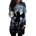 thumbnail image 2 of Vestidos Para Mujer Vestidos Casuales Otoño Vestidos de Talla Grande Cuello Redondo Cosplay Estampado Manga Larga Vestido Suelto Odeerbi ODB133750, 2 of 5
