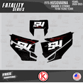 thumbnail image 2 of Kalair GFX Graphics Kit for Husqvarna ENDURO 2-STROKE TE150, TE250 and TE300 (2020-2023) Fatality Series, 2 of 5