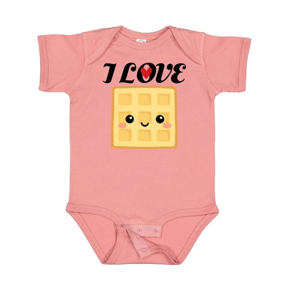 Inktastic Waffle Lover I Love Waffles Boys or Girls Baby Bodysuit