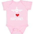 thumbnail image 3 of Inktastic Plane I Love Airplanes Boys or Girls Baby Bodysuit, 3 of 5