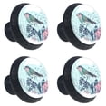 thumbnail image 2 of 4 Pcs Bird Chinese Style Knobs for Kitchen Cabinet Cupboard Dresser Bookcase Drawer Pulls Handles Round Home Decor, 2 of 8