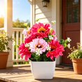 thumbnail image 7 of Clearance Artificial flowers under $1,‌Artificial Chrysanthemum Flower Gypsophila Pot Bonsai Decor Lifelike Flowers In Planter Realistic Home & Decor Perfect For Garden Wedding, 7 of 7