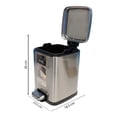 thumbnail image 3 of Bote para Basura Home Trends Acero Inoxidable Pedal 4 Litros, 3 of 4