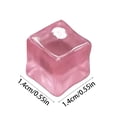 thumbnail image 2 of Light Up Ice Cubes with Battery-Powered Led, 20-Pack 0.55 Inch Acrylic, Light Pink for Party Table Decor, Decoration, 2 of 3