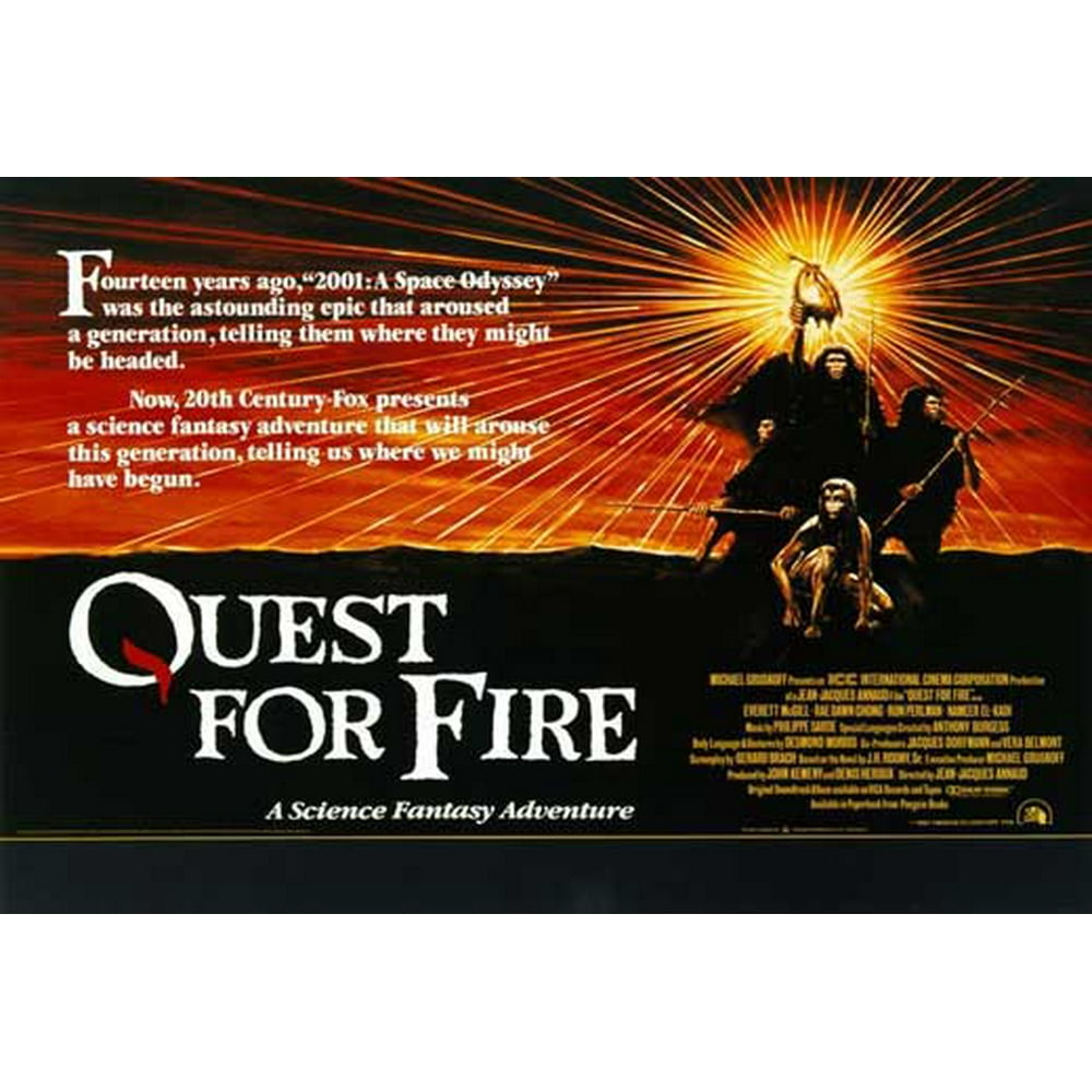 Quest for Fire movie POSTER (Style B) (27" x 40") (1982) Walmart