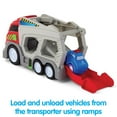 thumbnail image 5 of Kidoozie Lights 'n Sounds Transporter Truck Ages 18 months + Car Carrier Hauler Toddler Preschool, 5 of 6