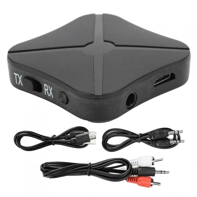 Receptor y transmisor Bluetooth 2 en 1 inalámbrico para adaptador de audio auxiliar RCA a 3,5 mm