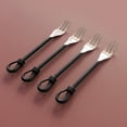 thumbnail image 4 of Gourmet Settings Twist N Shout Cocktail Fork, 18/10 Stainless Steel, Set of Four, 4 of 7