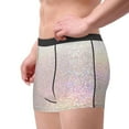thumbnail image 2 of Pofeuu Glitter Light Pearl Print Men’s Boxer Briefs, Moisture-Wicking Underwear, Regular,Trunk-Large, 2 of 5
