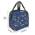 thumbnail image 3 of Easygdp French Bulldog Dog In Beret Bolsa Térmica Premium - Tela Oxford Impermeable, Gran Capacidad, Bolsillo Frontal, Unisex para Trabajo, Escuela, Actividades al Aire Libre y Picnics, 3 of 8