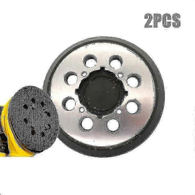 2pcs For Dewalt Sanding Pad 5inch/125mm 8 Holes Hook And Loop Abrasive Disc Dwe6421 Dwe6421k Dwe6423 Sander Backing Pad