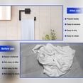 thumbnail image 5 of FUYGRCJ Matte Black Square Towel Ring, Multifunctional Toilet Paper and Hand Towel Holder for Bathroom Wall Mount, Stainless Steel Heavy Duty Towel Hanger for Shower, Kitchen, Toilet, 5 of 11