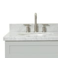thumbnail image 5 of Ariel Hamlet 43 In. Left Offset Oval Sink Vanity With 1.5 In. Carrara White Countertop In Grey, 5 of 11