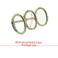 thumbnail image 4 of Bearachild 1 Juego de anillos para libros, Metal suelto con buena resistencia, plata, tres círculos consecutivos, Kit DIY, accesorios de papelería para Artesanía 30 mm Bearachild HA059761-04, 4 of 6