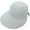 Grey, variant on Women Beach Sun Hat 2 in 1 Travel Sun Visor Outdoor Sun Protection Baseball Hat Zipper Detachable Crown 22.75"