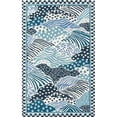 thumbnail image 1 of Madcap Cottage UNDERUND-1BLU5080 5 x 8 ft. Under-1 Hand Hooked Rectangle Area Rug - Blue, 1 of 1