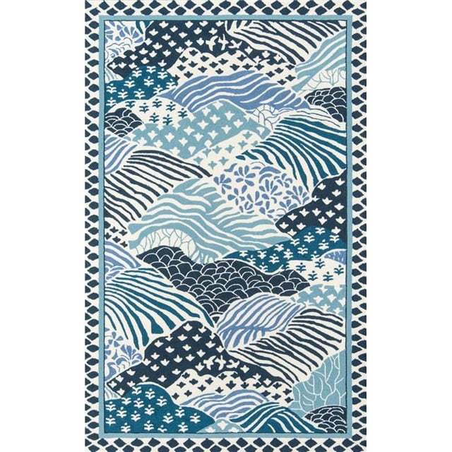 Madcap Cottage UNDERUND-1BLU5080 5 x 8 ft. Under-1 Hand Hooked Rectangle Area Rug - Blue