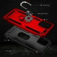 thumbnail image 4 of SaniMore Tri-layer Case for Motorola Moto G (2023), 360° Rotating Holder/Kickstand Rugged PC Back + TPU Bumper Magnetic Car Mount Anti-fingerprint Anti-fall Heavy Duty Protective Case, Red, 4 of 7