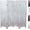 White, variant on Premium Home 4-Panel Room Divider – Rustic White Barn Door, K Pattern Folding Privacy Screen, Partition Wall