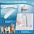 thumbnail image 4 of 8 Pack Replacement Filters for 4.5L Pet Water Fountain, Dog Cat Water Fountain Filters, 4 of 8