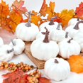 thumbnail image 4 of Fall Decor Fall Decorations for Home 15 Pcs Artificial Pumpkins Assorted Sizes Rustic Harvest Pumpkins Foam Pumpkin for Autumn Halloween Thanksgiving Party Home Decor, 4 of 7