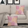 thumbnail image 3 of Pink and Orange Throw Pillow Covers 20x20 Set of 2 Hot Preppy Room Decor 70s Colored Dot Decorative Pillows Trendy Print Outdoor Pillowcase Cushion Cover Linen Case for Sofa Couch Bed, 3 of 6
